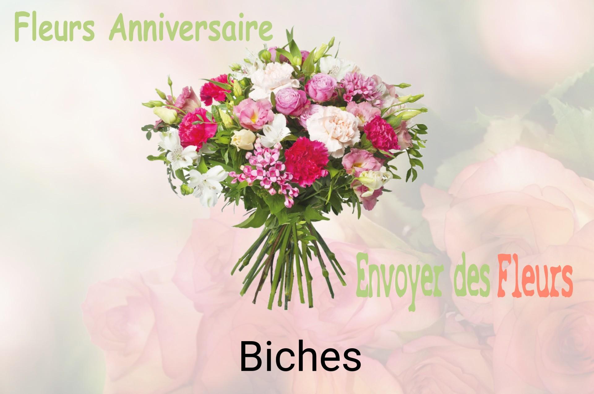 Bouquet de fleurs d’anniversaire livré à Biches